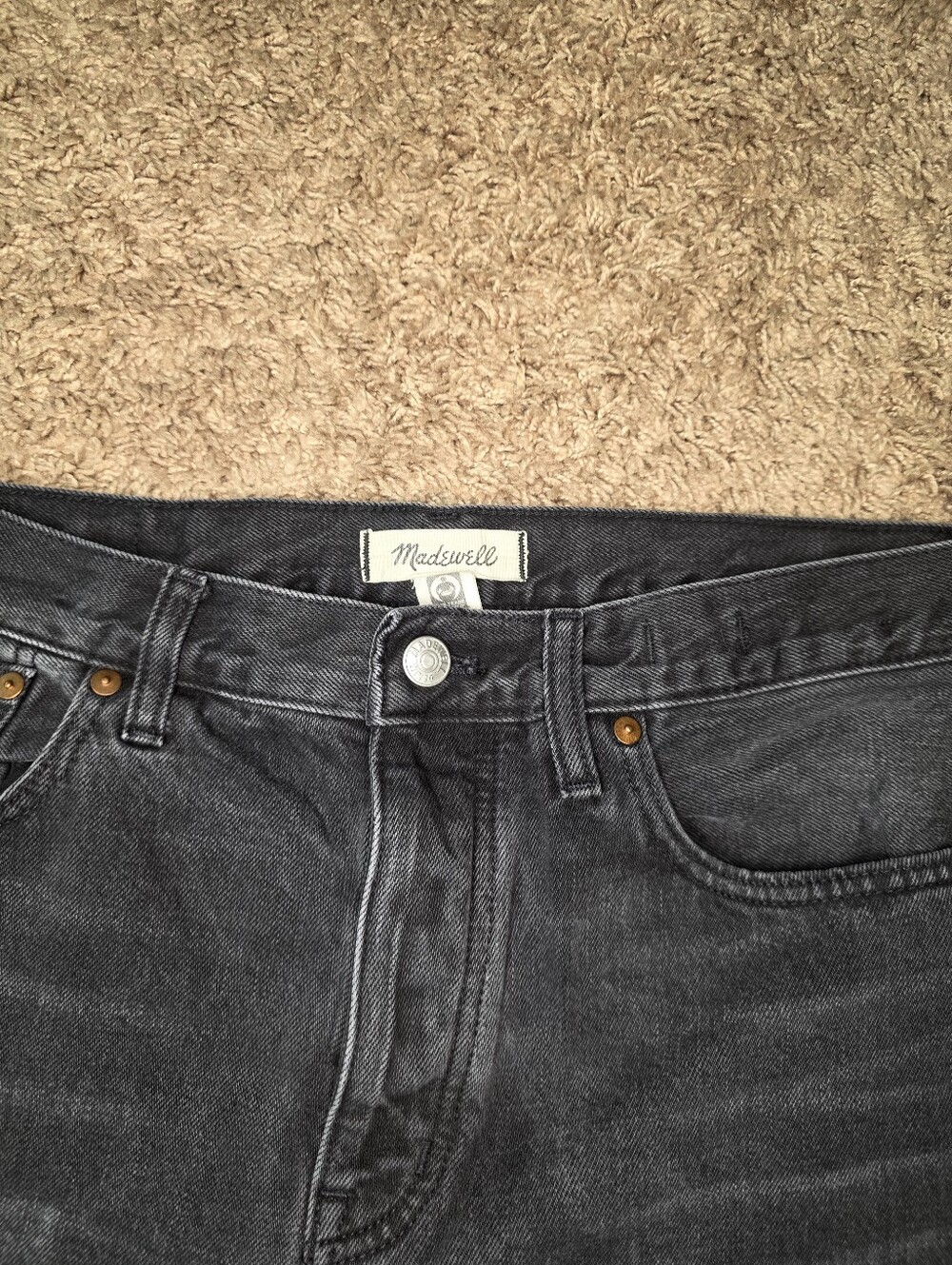 Madewell Low Slung Straight Jeans Kent Wash Size 29 - Picture 7 of 13